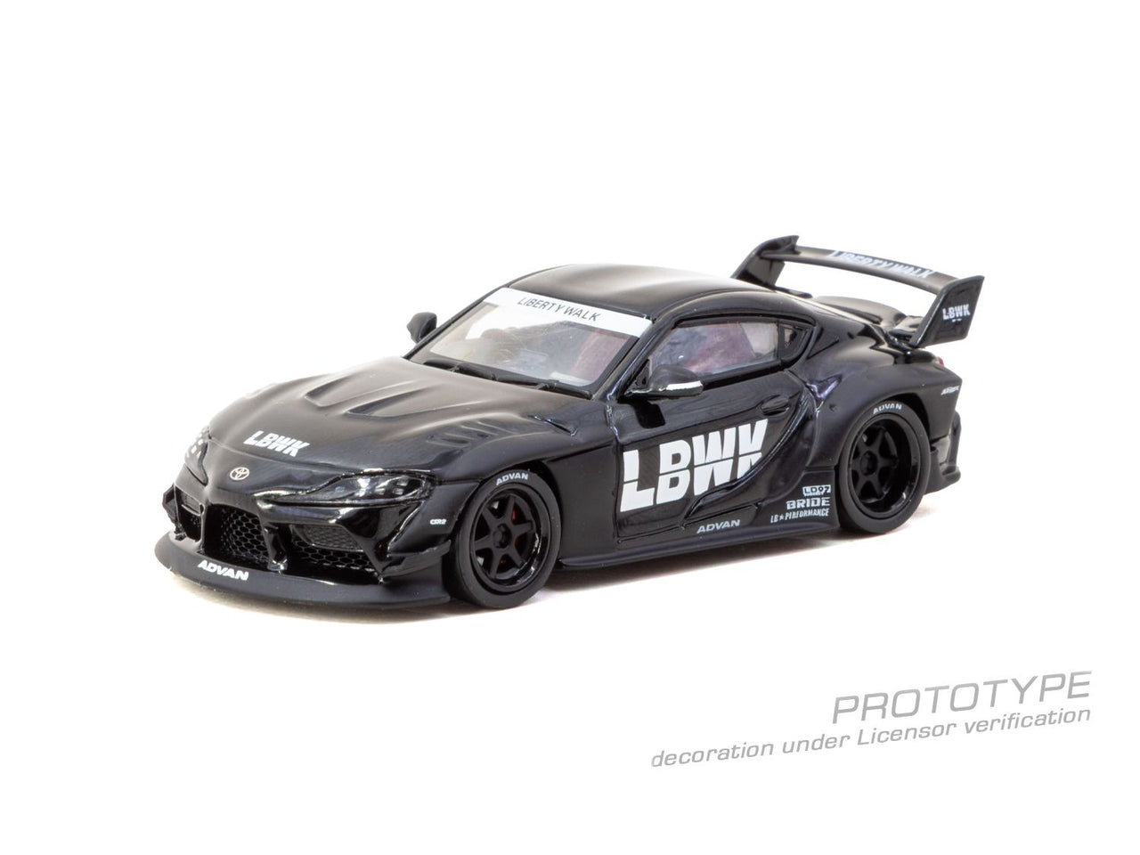 (PRE-ORDER) Tarmac Works 1:64 LB-WORKS TOYOTA SUPRA (A90), Black