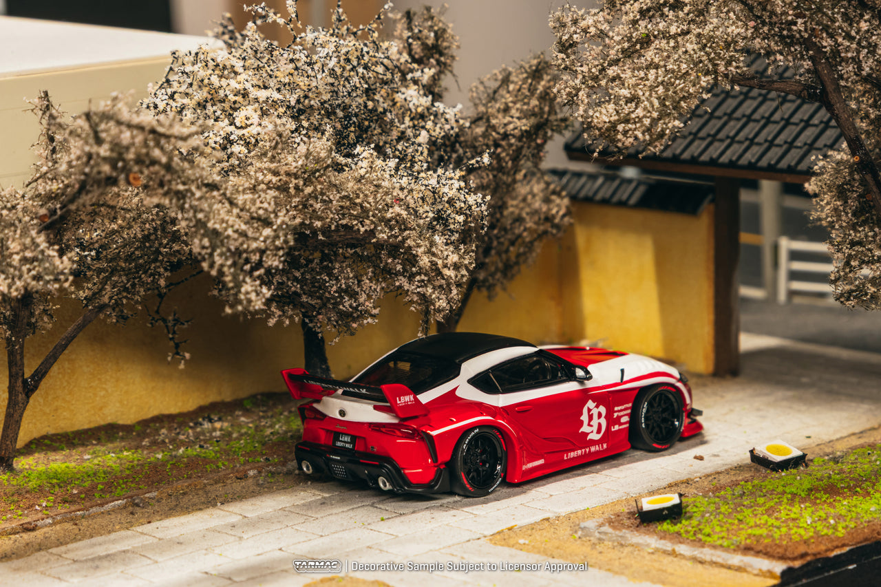 (PRE-ORDER) Tarmac Works 1:64 LB-WORKS TOYOTA SUPRA (A90), Red