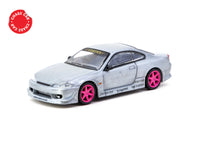 Thumbnail for Tarmac Works 1:64 Nissan Silvia S15 Pink RAW CHASE