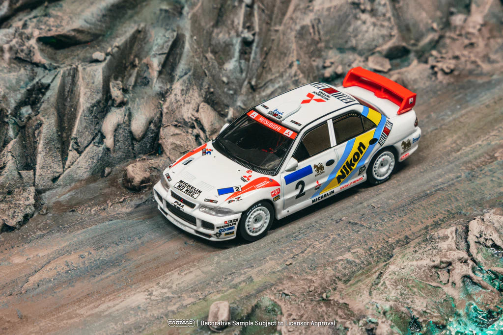 Tarmac Works 1:64 Mitsubishi Lancer Evolution III Hong Kong-Beijing Rally 1995 #2 Winner