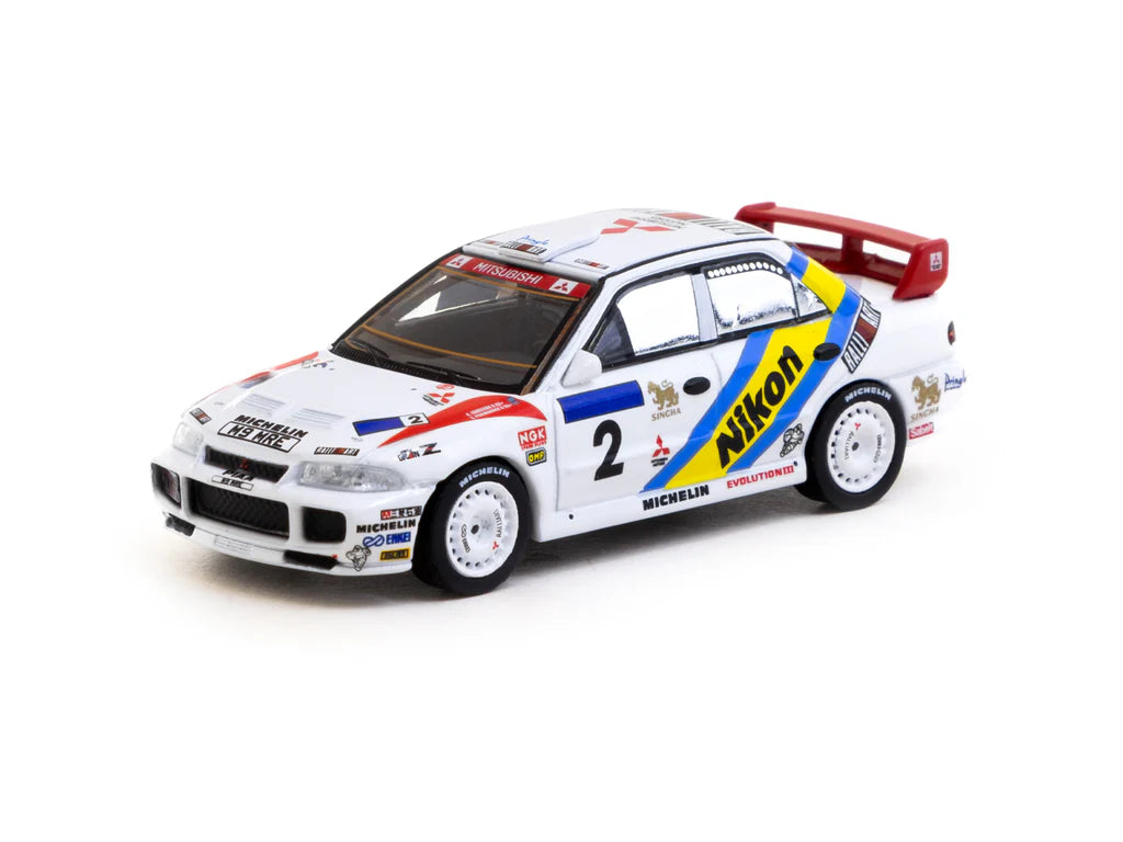 Tarmac Works 1:64 Mitsubishi Lancer Evolution III Hong Kong-Beijing Rally 1995 #2 Winner