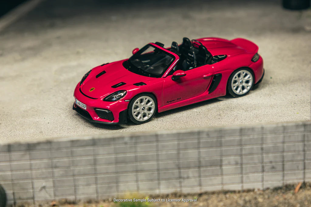 Minichamps X Tarmac Works 1:64 Porsche 718 Spyder RS Ruby Star Neo