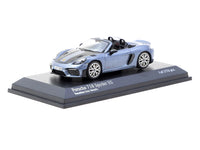 Thumbnail for Minichamps X Tarmac Works 1:64 Porsche 718 Spyder RS Vanadium Grey Metallic
