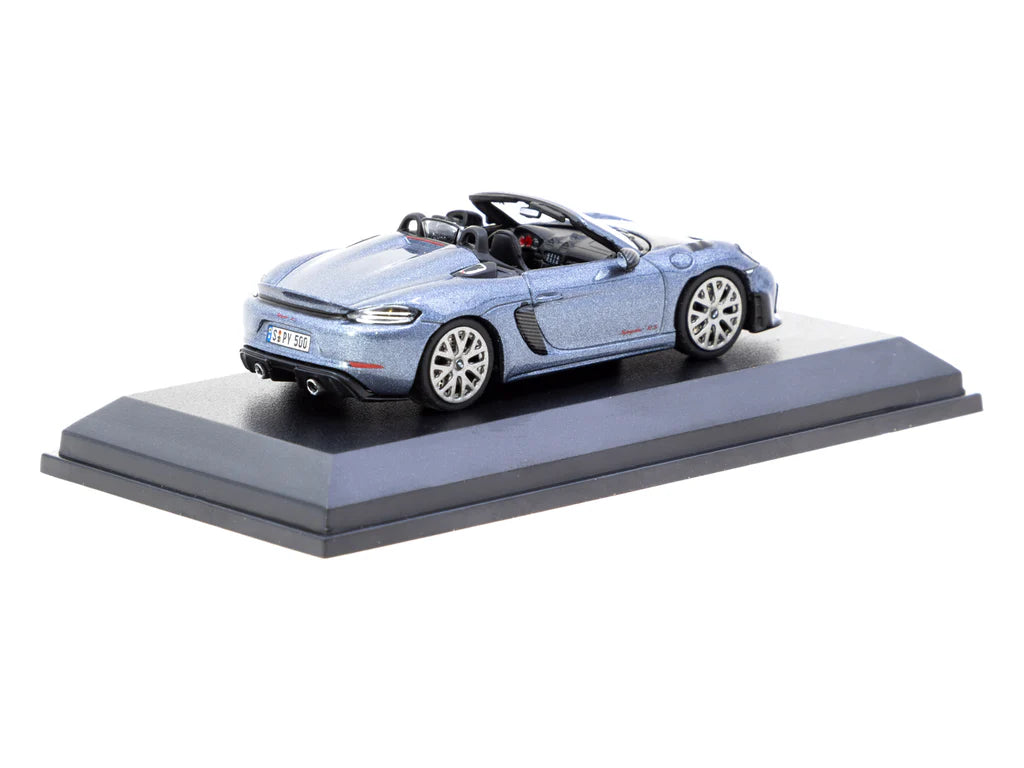 Minichamps X Tarmac Works 1:64 Porsche 718 Spyder RS Vanadium Grey Metallic