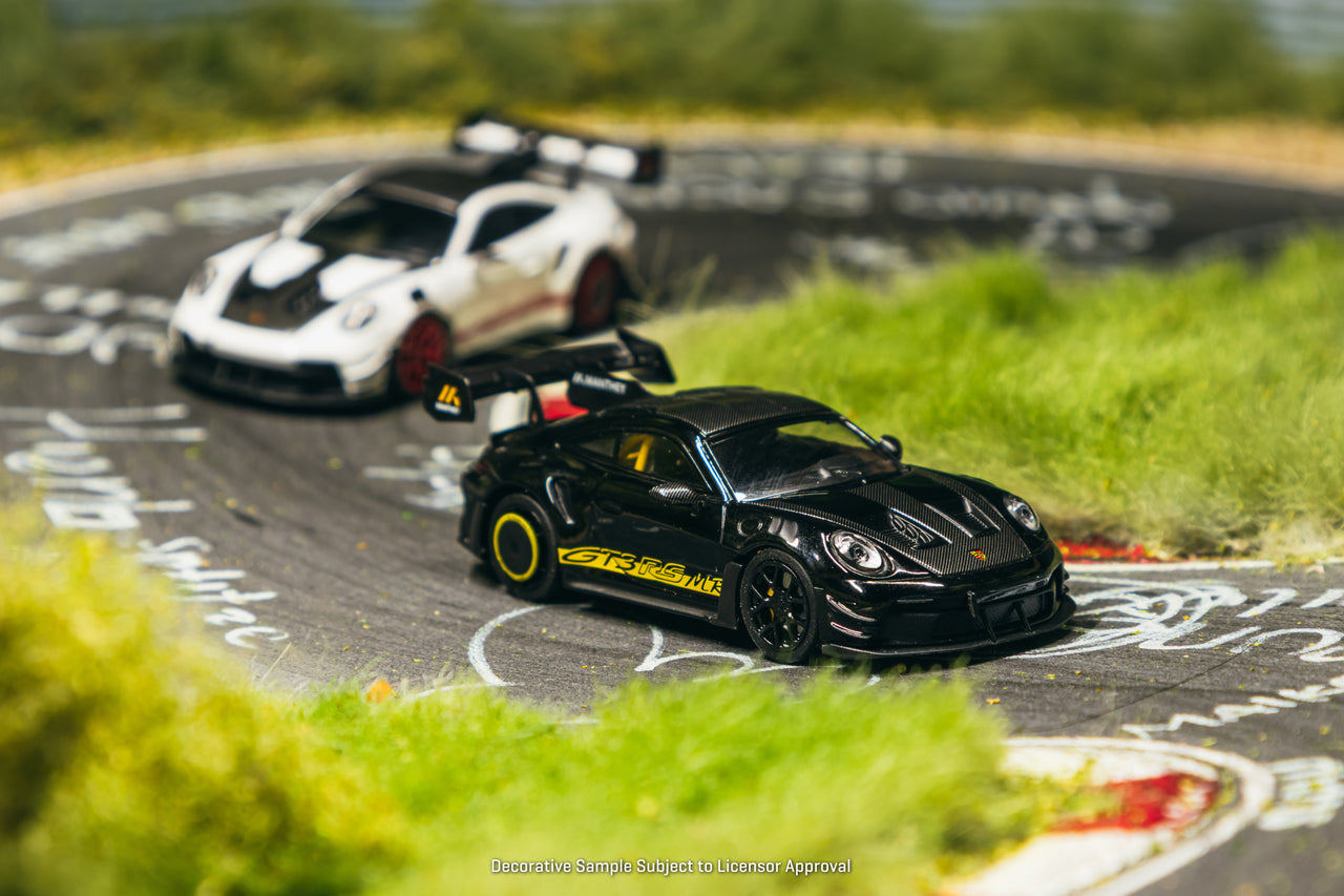 (PRE-ORDER) Tarmac Works x Minichamps 1:64 Porsche GT3RS MR Special Edition Black