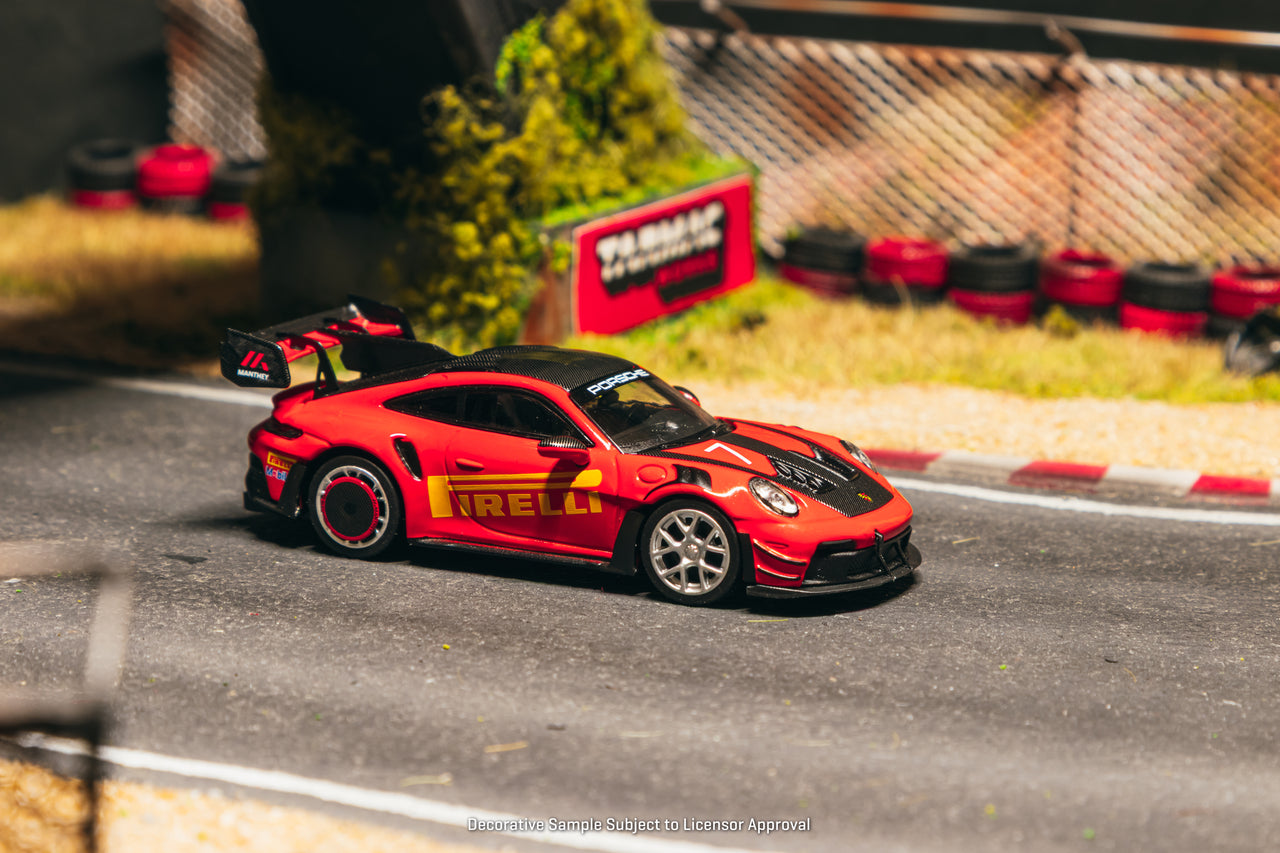 (PRE-ORDER) Tarmac Works x Minichamps 1:64 Porsche GT3RS(992.1) MR, Red
