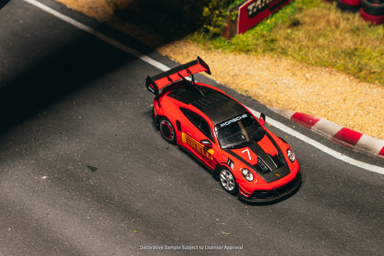 (PRE-ORDER) Tarmac Works x Minichamps 1:64 Porsche GT3RS(992.1) MR, Red