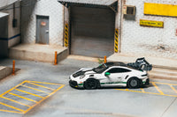 Thumbnail for (PRE-ORDER) Tarmac Works x Minichamps 1:64 Porsche GT3RS(992.1) MR, White Green