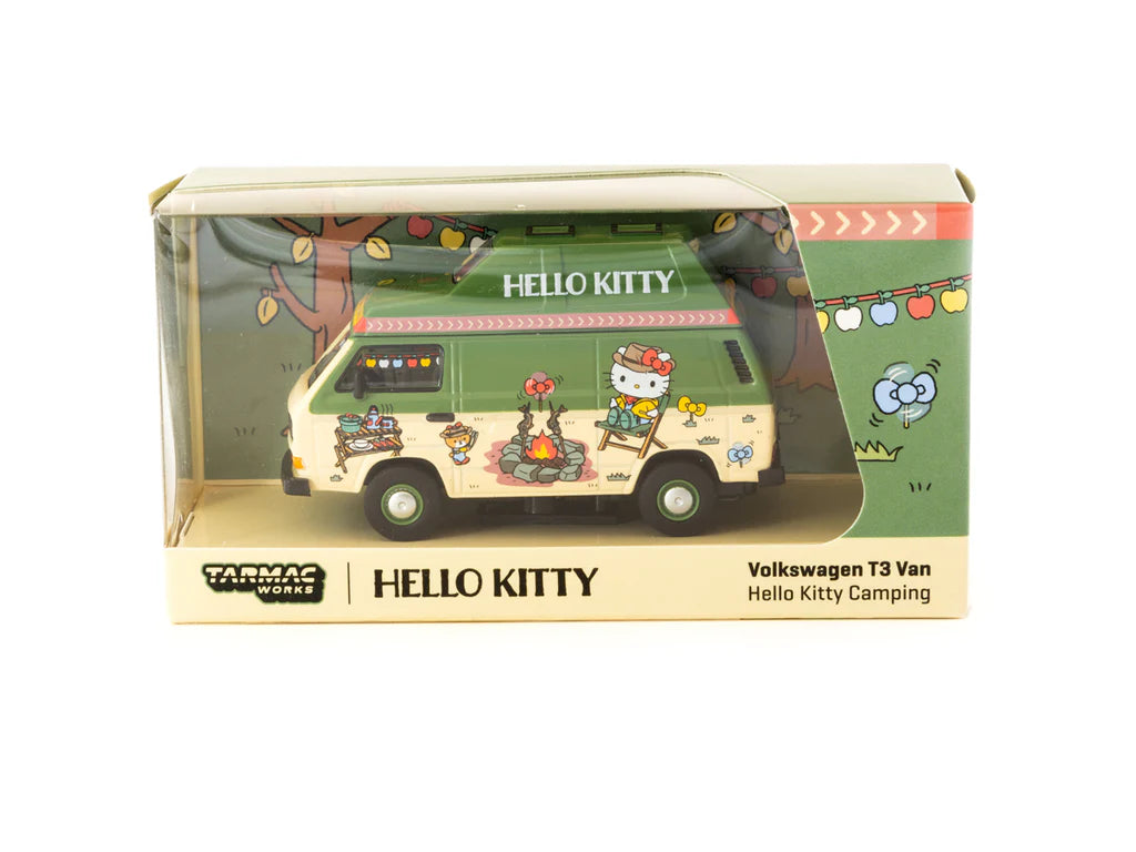 Tarmac Works 1:64 Schuco Volkswagen T3 Camper Van Hello Kitty