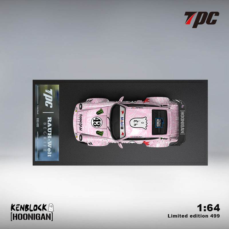 TPC 1:64 Porsche 911 Ken Block Pink 43 HOONIPIGASUS w Figure