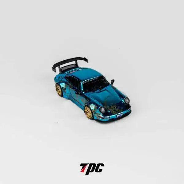 TPC 1:64 RWB Porsche 964 Arowana Livery Chrome Blue