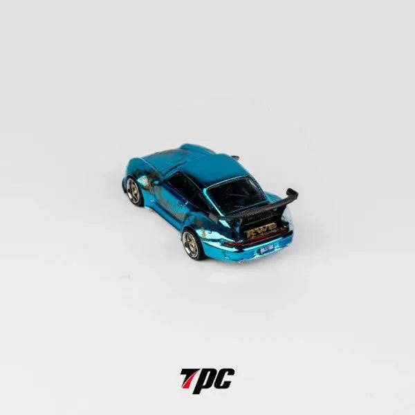 TPC 1:64 RWB Porsche 993 Arowana Livery Chrome Blue