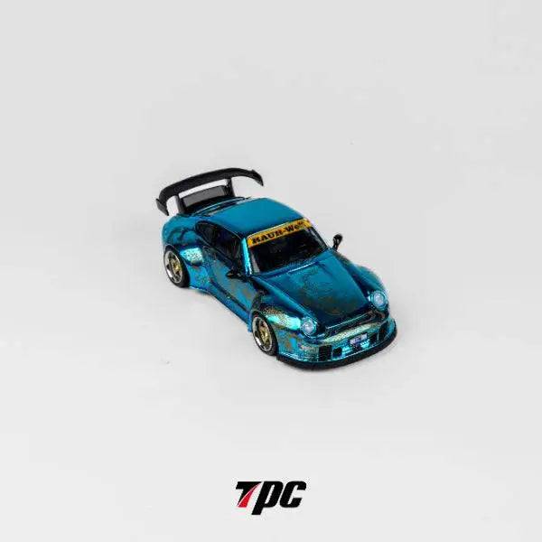 TPC 1:64 RWB Porsche 993 Arowana Livery Chrome Blue