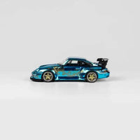 Thumbnail for TPC 1:64 RWB Porsche 993 Arowana Livery Chrome Blue