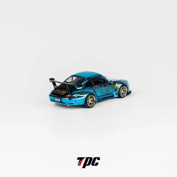 TPC 1:64 RWB Porsche 993 Arowana Livery Chrome Blue