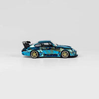 Thumbnail for TPC 1:64 RWB Porsche 993 Arowana Livery Chrome Blue