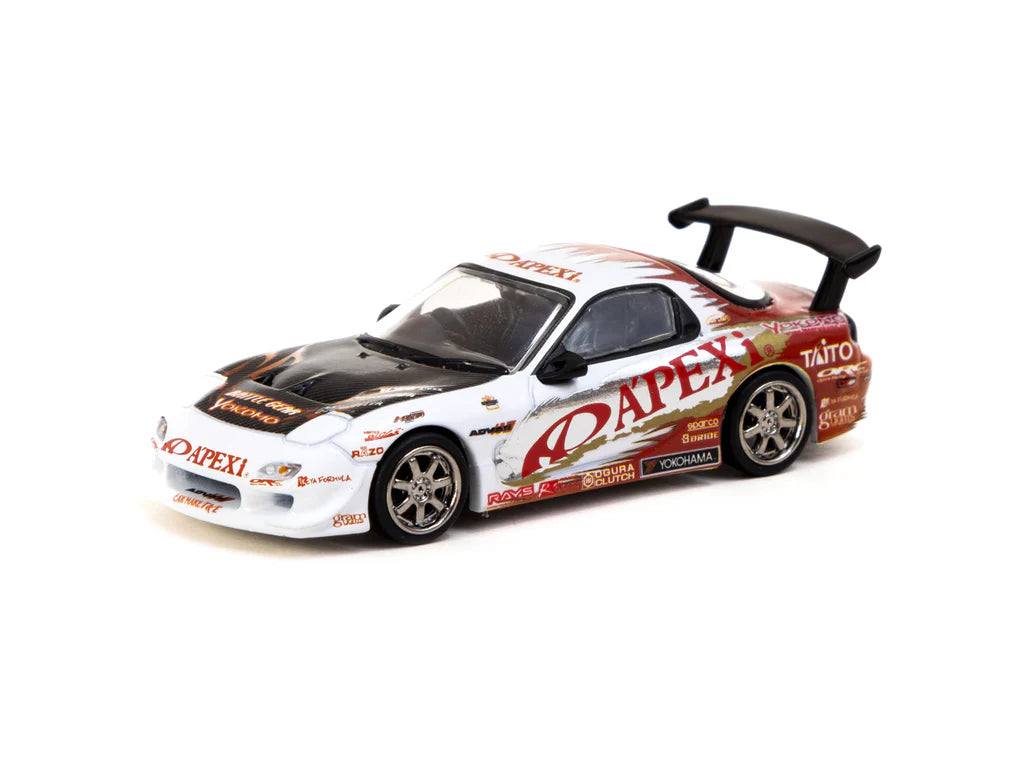 Tarmac Works 1:64 A’PEXi Stage-D FD RX-7- White – MiJo Exclusives