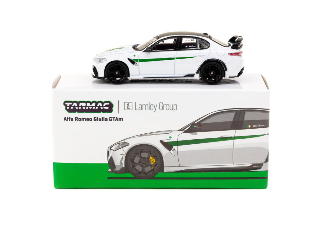 Tarmac Works 1:64 Alfa Romeo Giulia GTAm – White Green