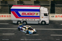 Thumbnail for Tarmac Works 1:64 Audi R8 LMS GT3 evo II Macau GT Cup FIA GT World Cup 2024 Uno Racing w/ Trading Cards + Truck Packaging T64-043-24MGP30