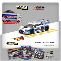 Thumbnail for Tarmac Works 1:64 Audi R8 LMS GT3 evo II Macau GT Cup FIA GT World Cup 2024 Uno Racing w/ Trading Cards + Truck Packaging T64-043-24MGP30