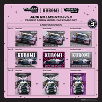 Thumbnail for Tarmac Works 1:64 Audi R8 LMS GT3 evo II Macau GT Cup - FIA GT World Cup 2024 Uno Racing + Trading Cards Combo Set T64-043-24MGP10