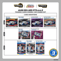 Thumbnail for Tarmac Works 1:64 Audi R8 LMS GT3 evo II Macau GT Cup FIA GT World Cup 2024 Uno Racing w/ Trading Cards + Truck Packaging T64-043-24MGP30
