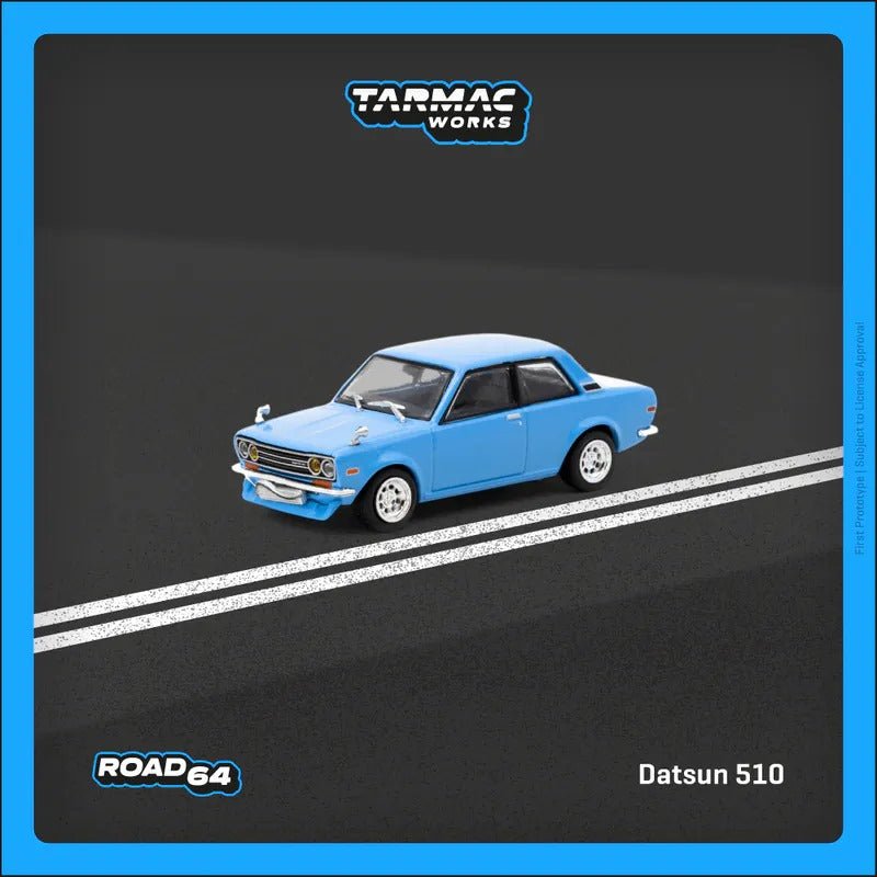 Tarmac Works 1:64 Datsun 510 – Light Blue