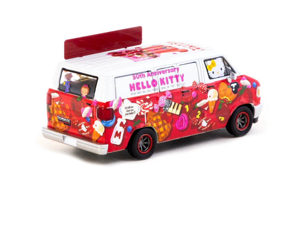 Tarmac Works 1:64 Dodge Van Hello Kitty