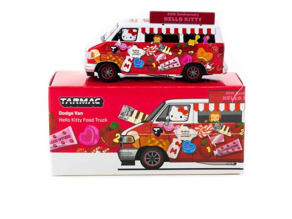 Tarmac Works 1:64 Dodge Van Hello Kitty