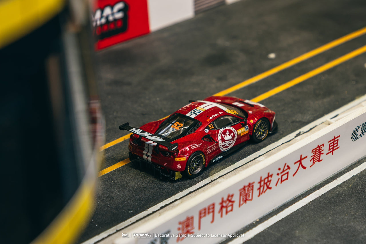 Tarmac Works 1:64 Ferrari 488 GT3, Macau GT Cup - FIA GT World Cup 2023, Harmony Racing, Chen Weian