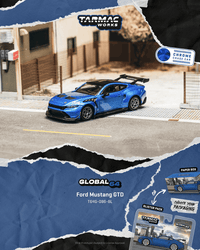 Thumbnail for Tarmac Works 1:64 Ford Mustang GTD, Blue