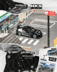 Thumbnail for Tarmac Works 1:64 HKS Toyota GR86, Black