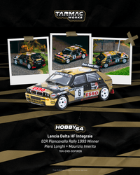 Thumbnail for Tarmac Works 1:64 Lancia Delta HF Integrale, ECR Piancavallo Rally 1993 Winner