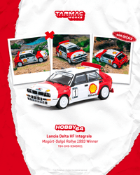 Thumbnail for PRE-ORDER Tarmac Works 1:64 Lancia Delta HF Integrale, Mogürt-Salgó Rallye 1993 Winner