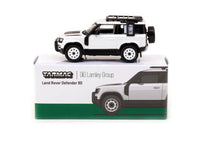 Thumbnail for Tarmac Works 1:64 Land Rover Defender 90 Lamley Special Edition White Metallic