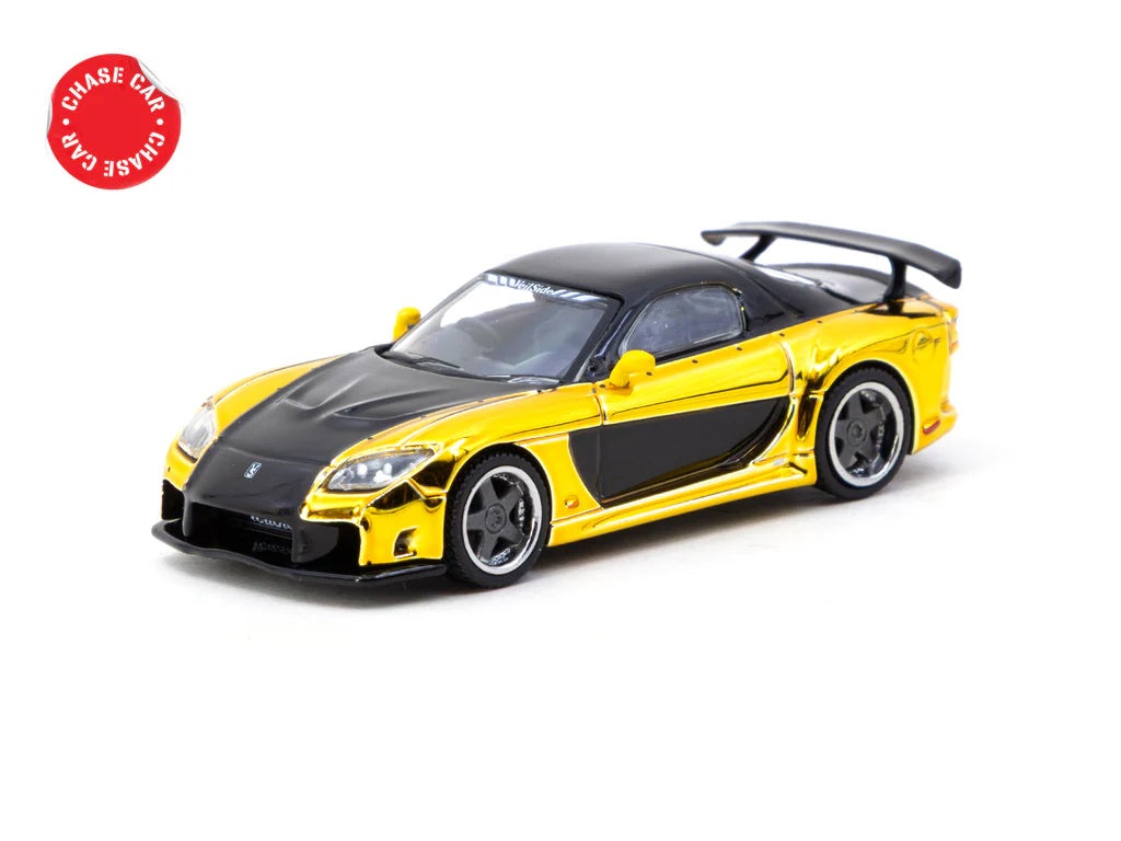 Tarmac Works 1:64 Mazda RX-7 Veilside Fortune 7 GOLD CHROME CHASE