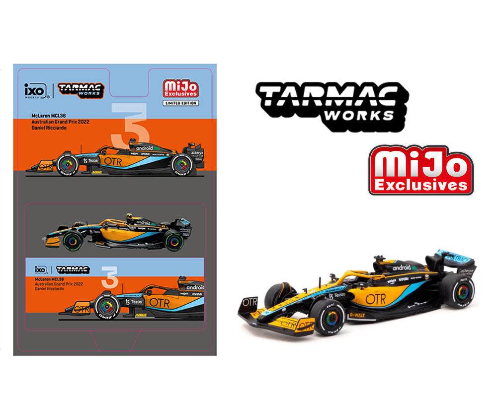Tarmac Works 1:64 McLaren MCL36 Australian Grand Prix 2022 Daniel Ricciardo