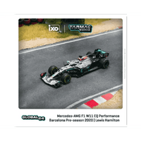 Thumbnail for Tarmac Works 1:64 Mercedes-AMG F1 W11 EQ Performance Barcelona Pre Season Testing 2020 Winner Lewis Hamilton