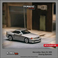 Thumbnail for Tarmac Works 1:64 Mercedes-Benz SL 500 Koenig Specials Silver