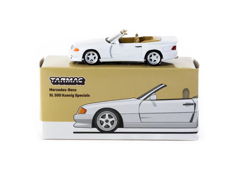 Tarmac Works 1:64 Mercedes Benz SL 500 Koenig Specials White