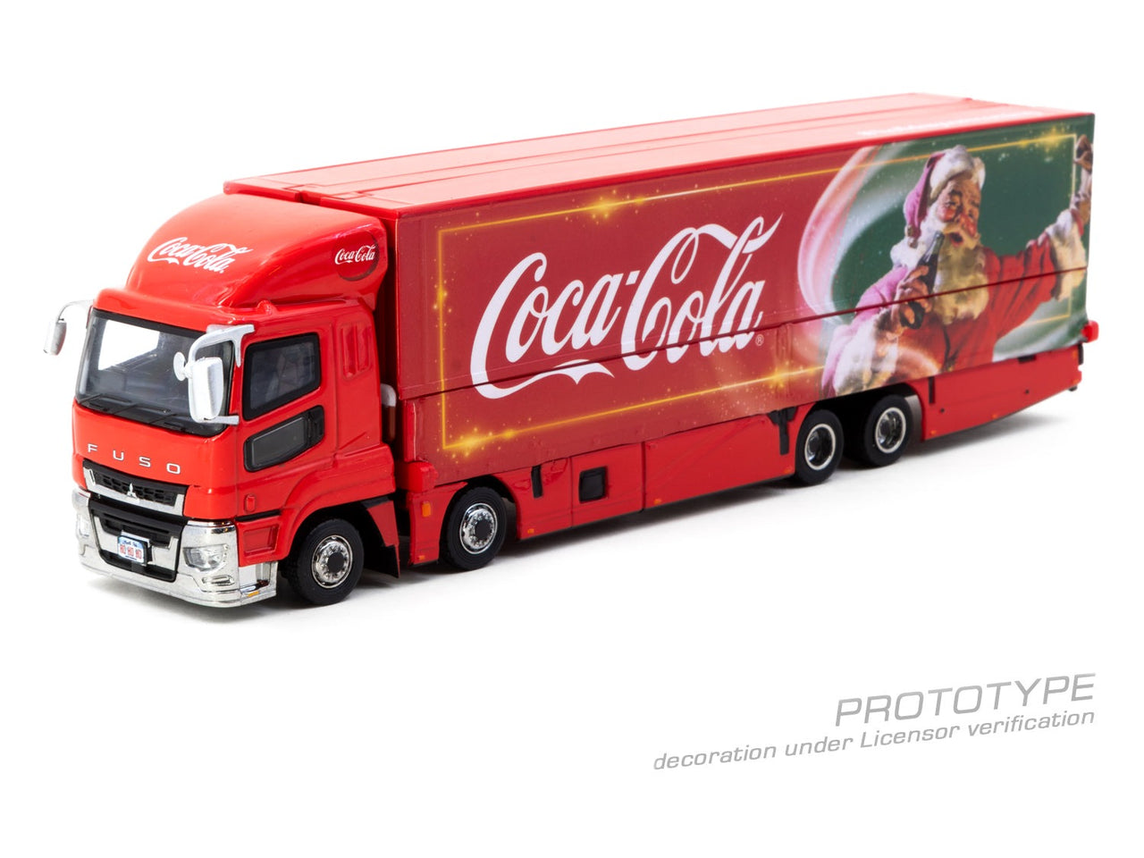 Tarmac Works 1:64 Mitsubishi Fuso Super Great Coca Cola Santa
