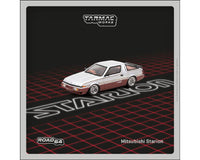 Thumbnail for Tarmac Works 1:64 Mitsubishi Starion – Silver / Dark Red