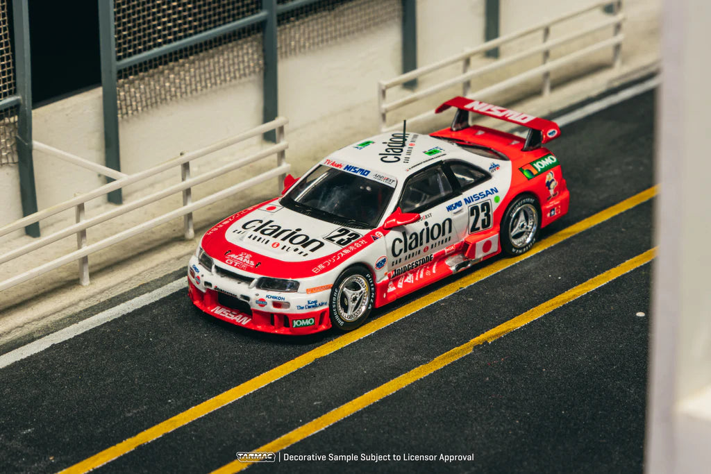 Tarmac Works 1:64 Nissan NISMO GT-R LM 24h of Le Mans 1995 Presentation K. Hoshino / T. Suzuki / M. Kageyama