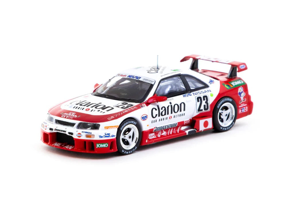 Tarmac Works 1:64 Nissan NISMO GT-R LM 24h of Le Mans 1995 Presentation K. Hoshino / T. Suzuki / M. Kageyama