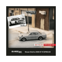 Thumbnail for Tarmac Works 1:64 Nissan Skyline 2000 GT-R KPGC10 Silver