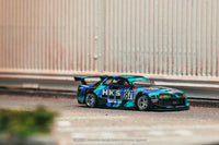 Thumbnail for Tarmac Works 1:64 Nissan Skyline R32 Widebody, HKS w/ Trading Cards