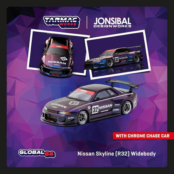 Tarmac Works 1:64 Nissan Skyline R32 Widebody Jonsibal Design