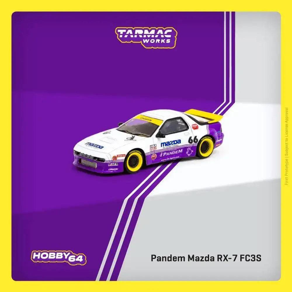 Tarmac Works 1:64 Pandem Mazda RX-7 FC3S White / Purple