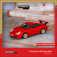 Thumbnail for Tarmac Works 1:64 Porsche 911 GT3 type 996 , Red