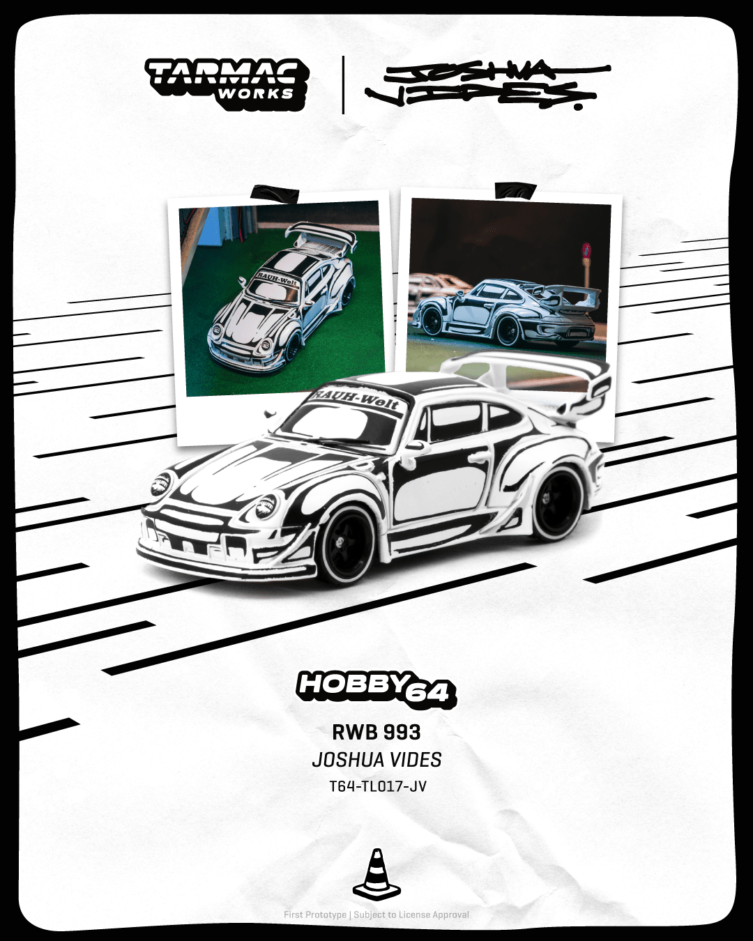 Tarmac Works 1:64 RWB 993 - Designed by JOSHUA VIDES